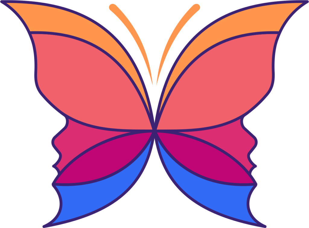 Logo Metauno borboleta